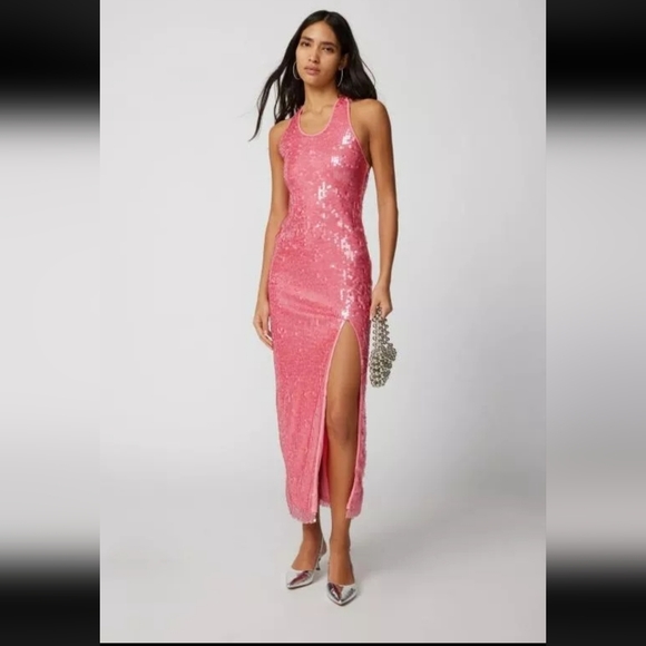 Urban Outfitters Dresses & Skirts - Urban Outfitters NWT Harley Sequin Halter Maxi Dress